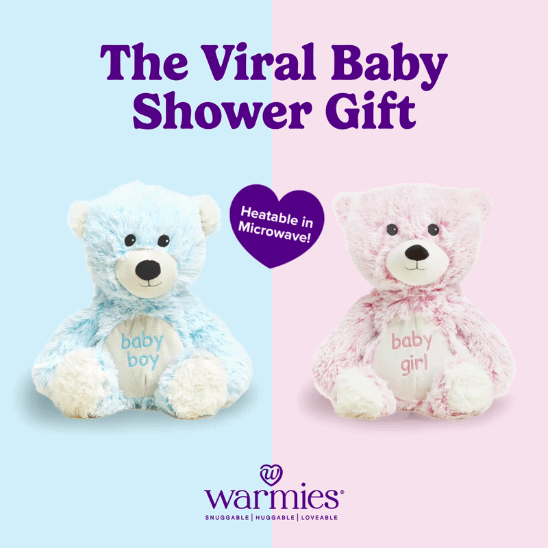 Warmies baby shower gift product ad creative