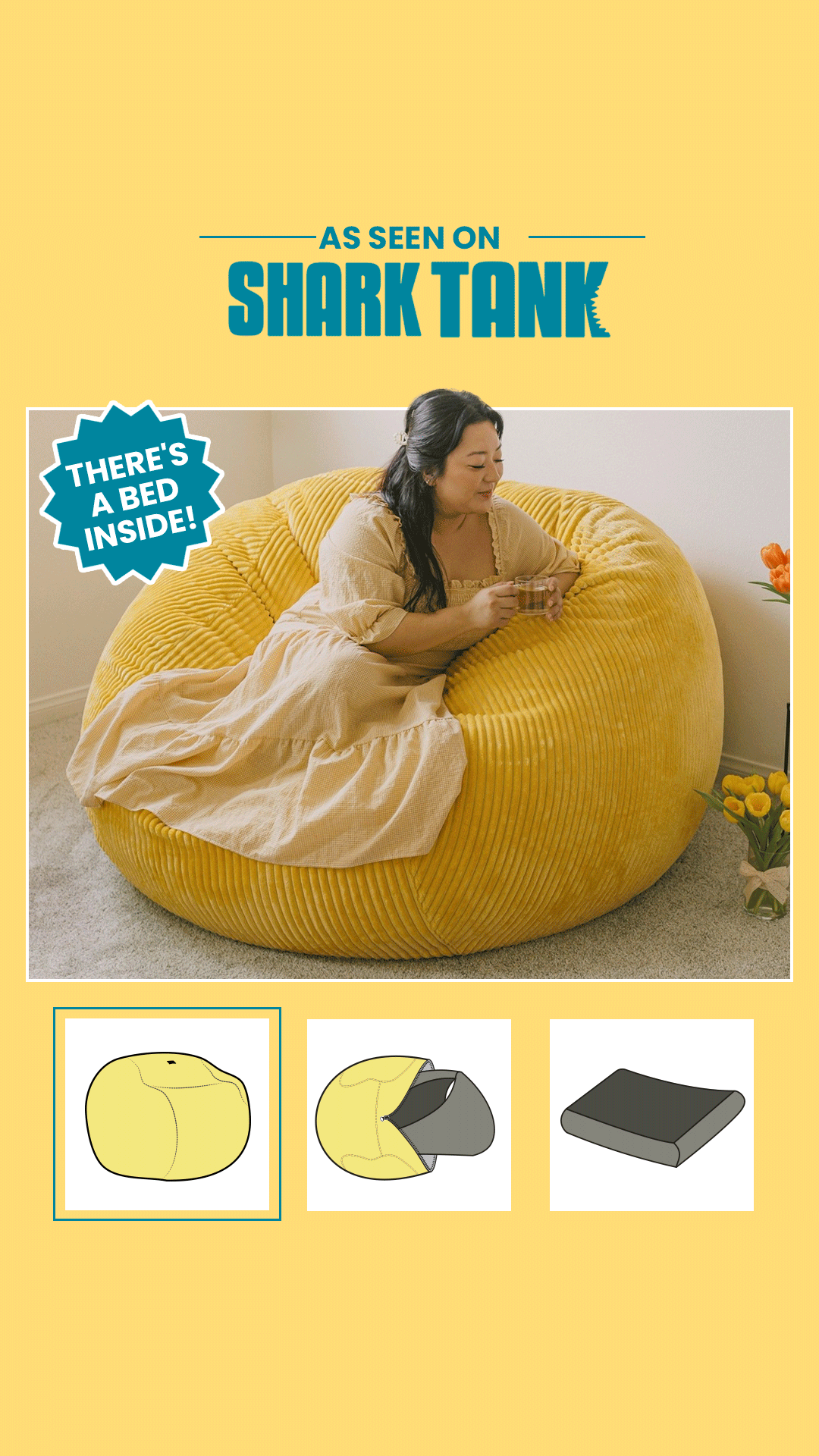 cordaroys bean bag product Meta ad creative